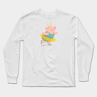 Pig Ballerina Long Sleeve T-Shirt